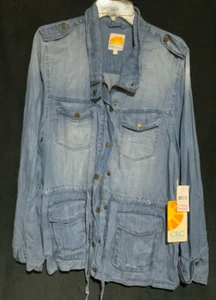 C&C California - Women's - Zip Up & Button - Jean Jacket - Size Large - Picture 1 of 3