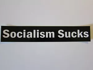 Lot of 2- "Socialism Sucks" - bumper stickers - Picture 1 of 3
