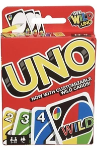 UNO Card Game With Customizable Wild Cards New In The Box - Picture 1 of 6