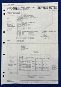 Original Roland Rhythm Composer Service Manual / R-5 - Picture 1 of 1