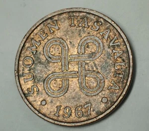 Finnland, 1967 1 Penni Münze - Bild 1 von 3
