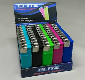 50 Disposable Lighters - Assorted Colors, Premium Quality, Long-Lasting, Bulk  - Picture 1 of 7