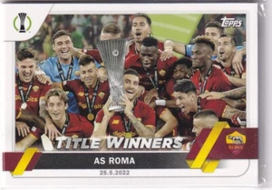 Topps UEFA CL Competizione Di Club 22/23 Nr. 45 AS ROMA Vincitori Del Titolo - Foto 1 di 2
