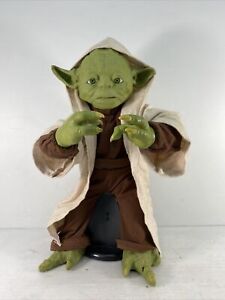 Star Wars Legendary Interactive Jedi Master Yoda Tall Battery Operated AS IS