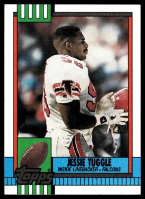 1990 Topps #479 Jessie Tuggle RC Atlanta Falcons - Image 1 of 2