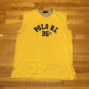 VTG 90s Polo Sport Polo RL 35th Anniversary Tank Size Large - Picture 1 of 4