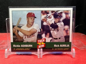 2004 Topps Heritage Then and Now Insert #TN5 Richie Ashburn/Rich Aurilia MLB