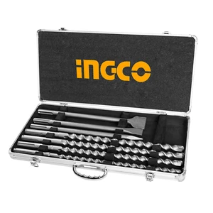 Ingco SDS Max Hammer Drill Bit & Chisel Set 7pcs AKD5075 - Picture 1 of 1
