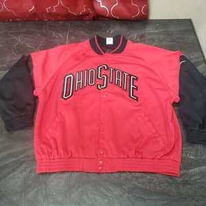Giacca Vintage Nike Ohio State Buckeyes Uomo Taglia XL Rosso Bottone Squadra Nike - Foto 1 di 13