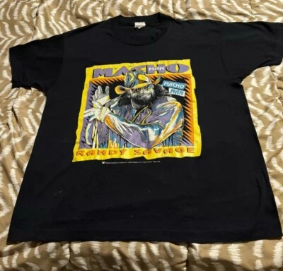 WWF Macho Man Randy Savage Vintage Wrestling Shirt WWE WCW - Image 1 of 4