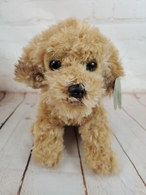 Bearington Collection Labradoodle Puppy Dog Plush Stuffed Animal Toy Silk 9 Inch - Image 1 of 4