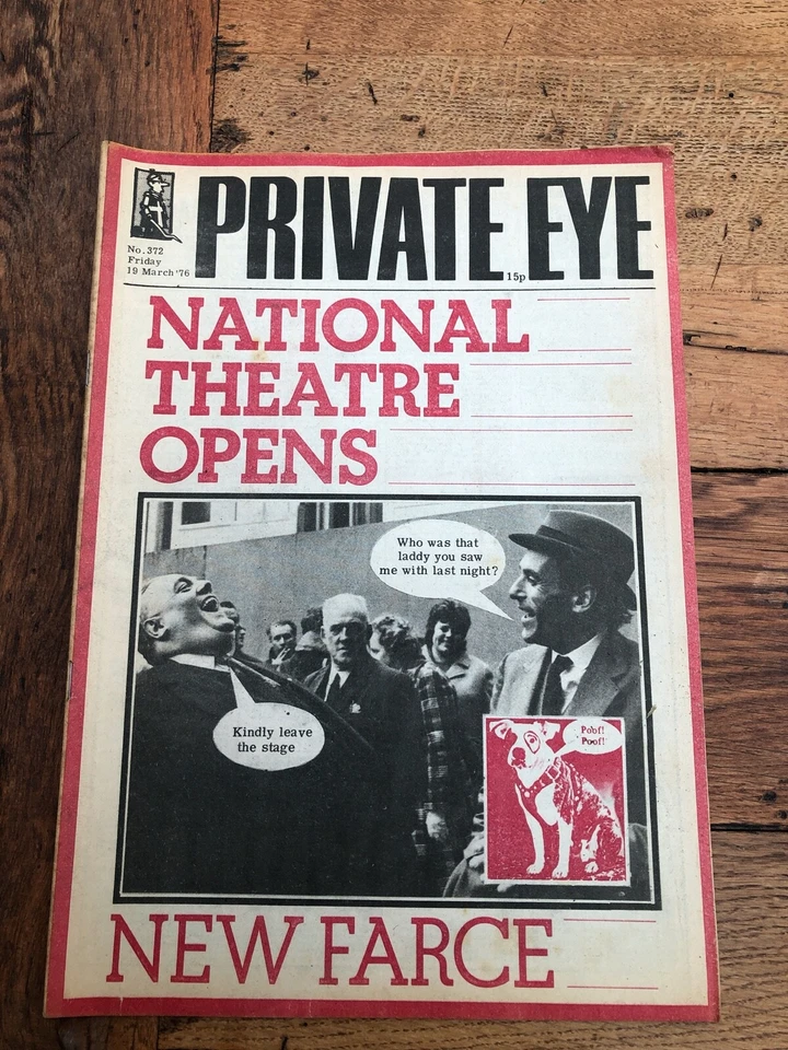 19th march 1976  ( private eye  )  national theatre opens - new farce . thorpe  - Image 1 of 1