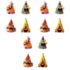  12 Pcs Turkey Paper Decorations Kit Hats for Kids Costume Bonnet Puzzle