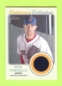 2017 TOPPS HERITAGE "CLUBHOUSE COLLECTION" RICK PORCELLO JERSEY - RED SOX - Picture 1 of 1