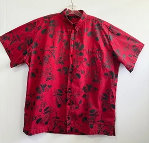 Manaola Herren Aloha Hemd `I`iwi Bird/`Ohi`a Print Gr. XL rot/schwarz - Bild 1 von 3