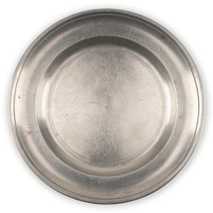 Philadelphia Love Birds, 8 ⅞" x ⅝" Pewter Plate, Antique c1800, 032 - Picture 1 of 12