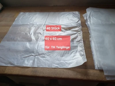 40 Stück 60 X 60 Tüten für TK Teiglinge zum Frosten - Bild 1 von 2