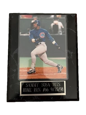 Placa de jonrón Sammy Sosa 66th Chicago Cubs Foto 1 de 4