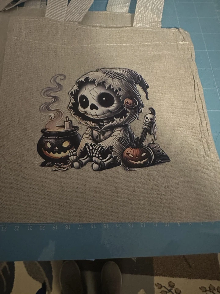 Cute Canvas Kids Halloween Treat Bags - Image 1 of 1