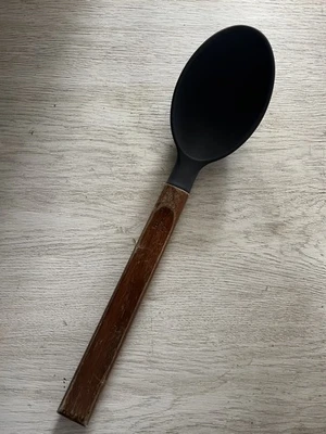 Pampered Chef’s :SILICONE & WOOD UTENSIL  Spoon 13” retired - Image 1 of 4