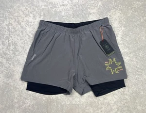 Roark Run Amok Bommer 3,5" Laufshorts Drifter grau Größe XL neu mit Etikett $ 89 RS321 - Bild 1 von 4
