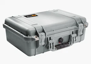 Pelican 1500 Watertight Hard Case - No Foam - Silver - Picture 1 of 1