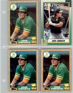 Topps 1987 (4) Card Set Jose Canseco BX2 = 1099 - Bild 1 von 2