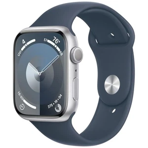 Apple Watch Series 9 ( GPS Seulement) A2980 45mm Argent Al / Storm Bleu Sp Band - Photo 1 sur 4