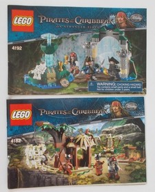 2 Lego Pirates of the Caribbean Manuals 4182 + 4192 No Legos Manuals Only