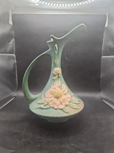 Raro ANTIGUO 1942 ROSEVILLE ARTE CERÁMICA PEONÍA PATRÓN 8 10 EWER JARRA DE AGUA - Imagen 1 de 6