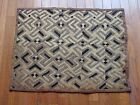 Vintage ręcznie robiona sztuka afrykańska tkanina kubańska, tkanina Zair Kongo (DRK). #146 Gobelin