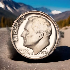 1972-S Roosevelt Dime Gem Proof US Coin | FAST FREE SHIPPING - Picture 1 of 5