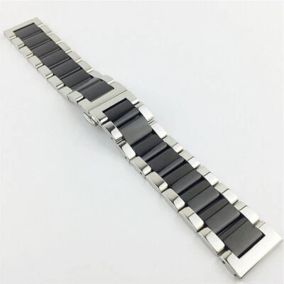16 18 19 20 21 22 23 24 26mm Stainless Steel Watch Strap Band Butterfly Clasp - Image 1 of 4