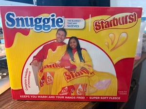 Snuggie Starburst Fleece Blanket w/ Sleeves - 71” x 54” - New- Free Shipping - Picture 1 of 4