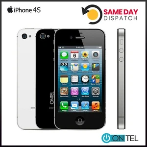 Apple iPhone 4S 8GB 16GB 32GB Unlocked Black White Smartphone - 12M Warranty - Picture 1 of 5