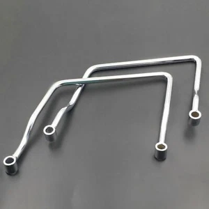 Borsa da sella da 14 cm Support  Bar Mount Bracket Per Honda Yamaha Road Star - Picture 1 of 5
