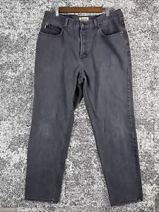 LL Bean Denim Jeans Mens 36 X 32 (Actual 34 X 30) Classic Fit Gray Work - Picture 1 of 14