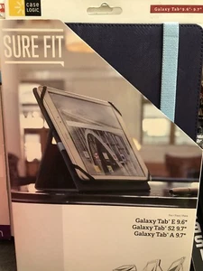 Case Logic Surefit Galaxy Tab Protective Case 9.6"-9.7", Indigo, Blue, New (A9) - Picture 1 of 2