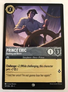 Disney Lorcana The First Chapter Prince Eric Dashing And Brave 187/204 NM - Picture 1 of 2