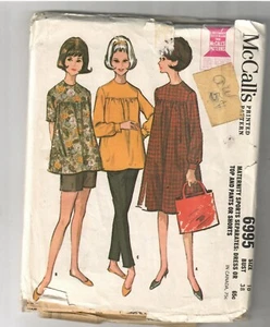 MCCALL'S #6995 - cut Size 18 - Maternity Sports Separates: dress or top/pants or - Picture 1 of 2