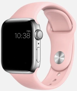Original Apple Watch Armband Silikon 38mm/40mm Pink S/M - Bild 1 von 3