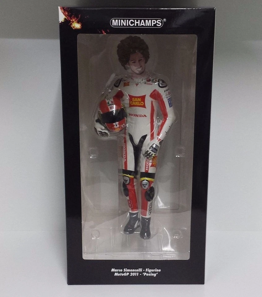 MODELLINO ACTION FIGURE SCALA 1:6 MINICHAMPS MARCO SIMONCELLI PILOTA MOTOGP 2011 - Immagine 1 di 2