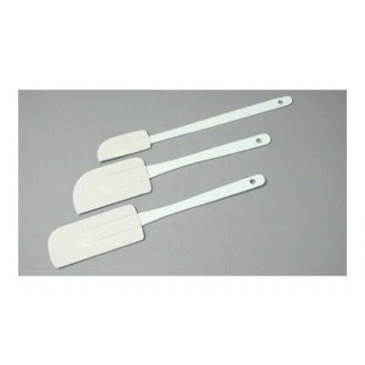 Chef Craft 20488 Three (3) Piece White Spatula Set with Flexible Blades - Image 1 of 2