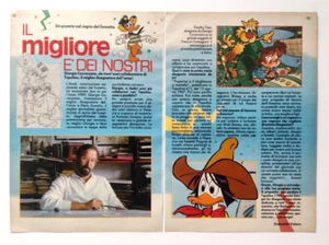 Clipping Giorgio Cavazzano Miglior Illustratore Dell'Anno Intervista 1990 (T8) - Picture 1 of 1