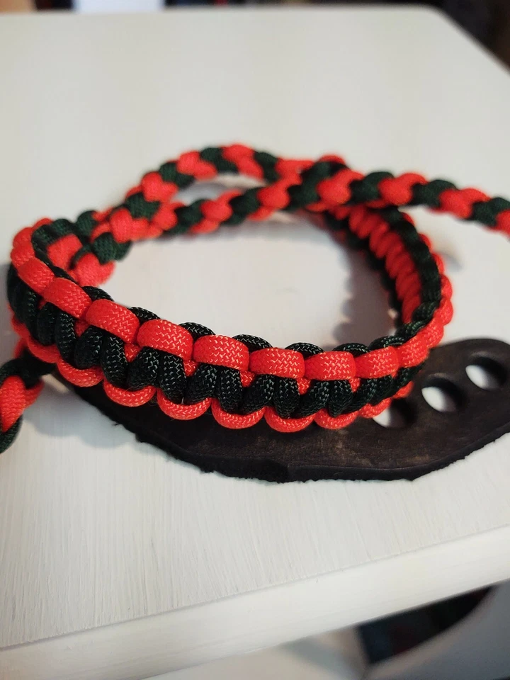 Neon Orange and Emerald bow archery strap Bling Sling FREE SHIP  - Image 1 of 4