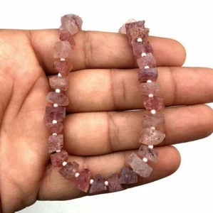 Rare Collection Natural Strawberry Quartz Gemstone Uneven Shape Rough Wholesale - Picture 1 of 5
