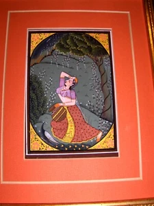 OLD Kamasutra Vintage Classic Art Painting Garden Queen Waiting for Love Superb - Picture 1 of 11