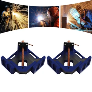 90° Corner Clamp Right Angle Clamp Cast Iron 2x 4" Jaw Welder Welding Molding - Picture 1 of 11