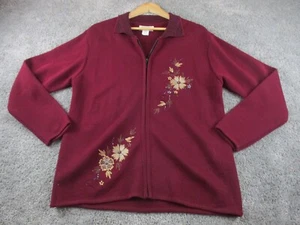 Briecom Australia Chaqueta/Vellón XL Manga Larga Cremallera Lana Rojo Ropa Activa - Imagen 1 de 15