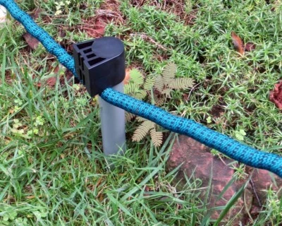 JARDIM JARDIM AÇO INOXIDÁVEL MANGUEIRA DE ÁGUA GUIA ESTACA PLANTA PROTEÇÃO FLORAL - Imagem 1 de 4